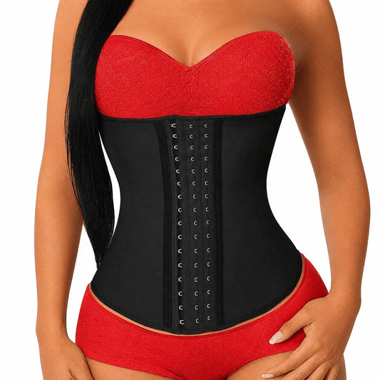 Faja de cintura en neopreno con broches ajustables. Brinda soporte, compresión y ayuda a estilizar la figura en el uso diario.