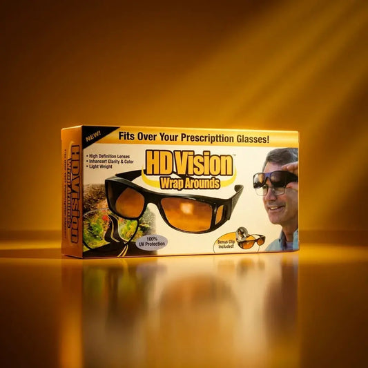 Set x2 gafas HD Visión para día y noche con protección UV y diseño envolvente. Ideales para conducción y uso diario.