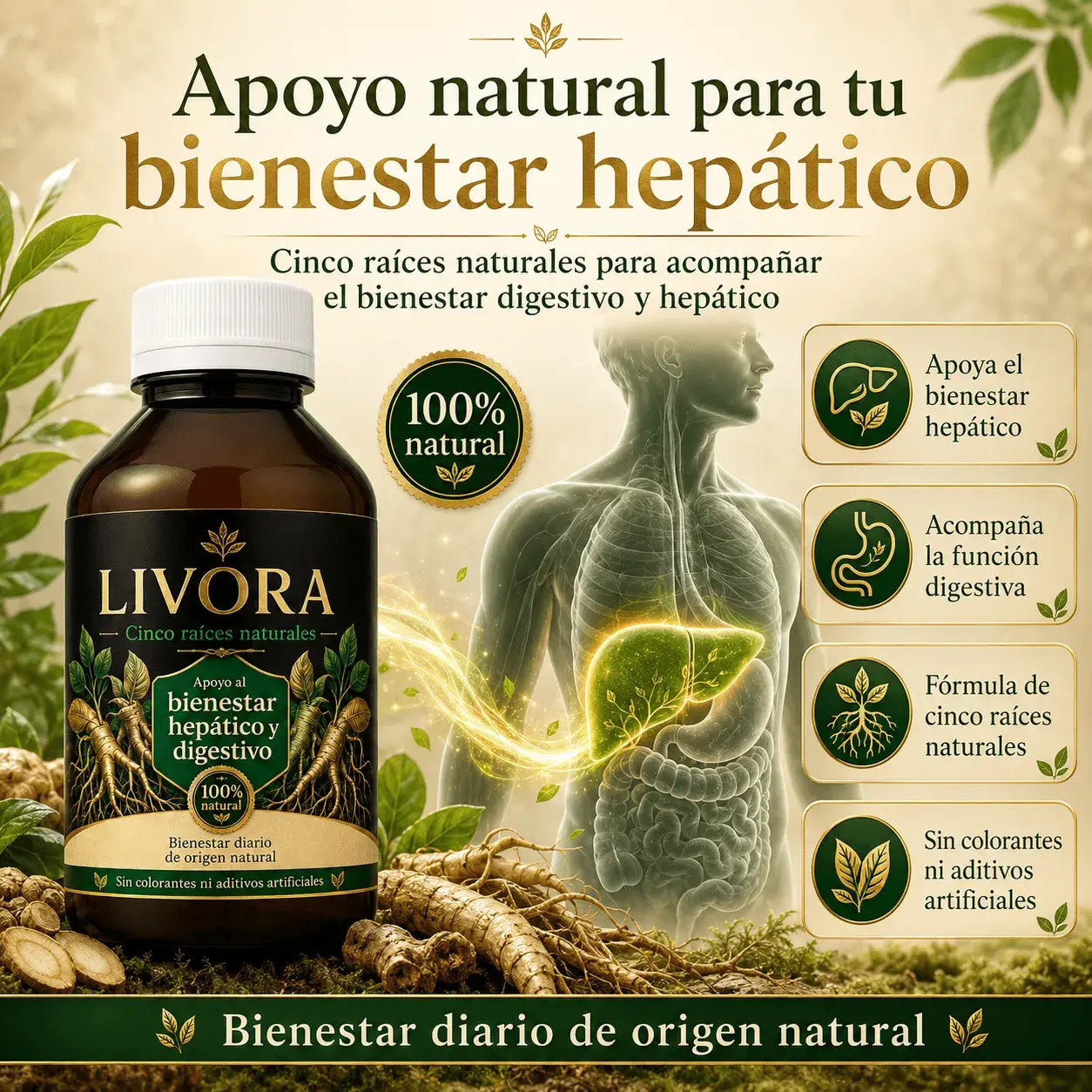 
Pesadez después de comer. Digestión lenta. Cansancio sin razón. Tu cuerpo lleva meses mandándote señales — y tú ya lo sabes.