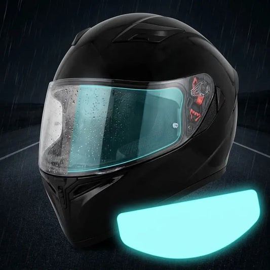 Lámina Antiempañante para Casco de Moto. Protector interno para visera que ayuda a reducir condensación, lluvia y empañamiento con fácil instalación.