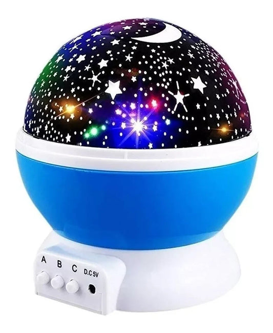 Lámpara proyector de estrellas infantil giratoria 360 con 15 colores LED, 4 niveles de brillo, funcionamiento silencioso y luz nocturna decorativa para dormitorio.