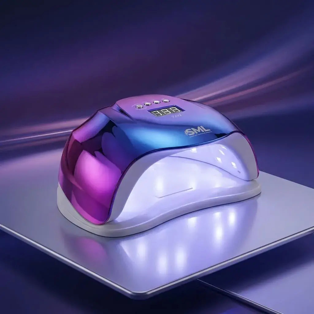 Lámpara UV LED 72W para secado de uñas en gel, acrílicas y semipermanentes con temporizador de 10, 30 y 60 segundos.