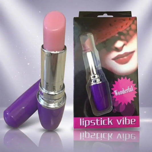 Labial vibrador discreto Ref QT00018 con diseño tipo lipstick. Compacto, portátil y práctico para estimulación externa. Uso adulto.