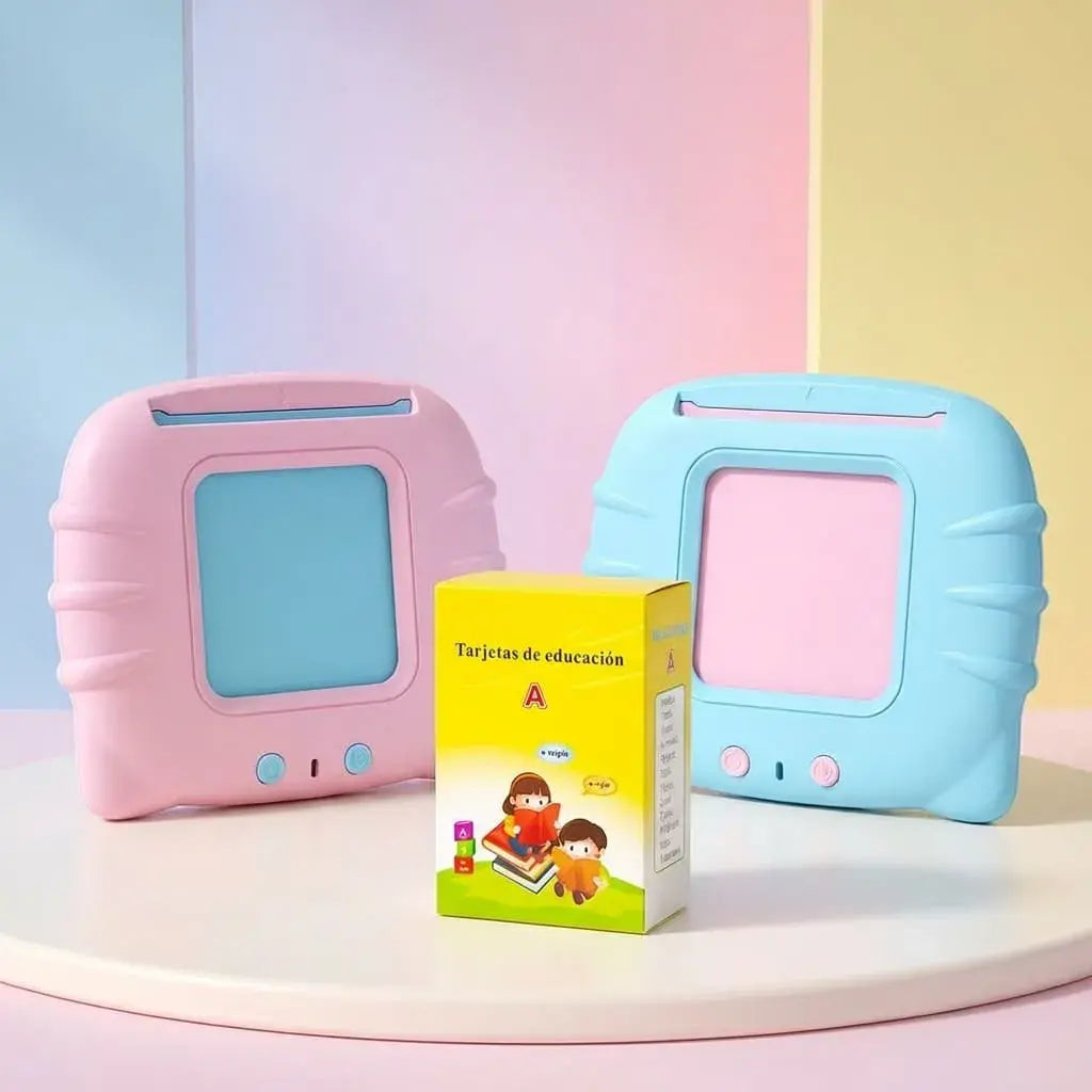Lector interactivo para niños con 112 tarjetas educativas, sonidos y aprendizaje de idiomas. Juguete educativo recargable por USB.