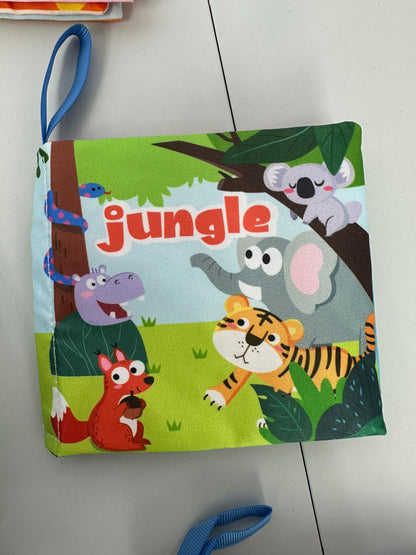 Libro de tela para bebé con sonido y diseño de animales marinos. Juguete educativo suave y seguro que estimula el desarrollo cognitivo de 0 a 3 años.