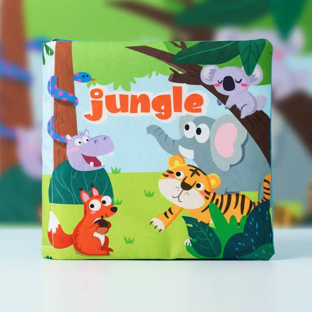 Libro de tela para bebé con sonido y diseño de animales marinos. Juguete educativo suave y seguro que estimula el desarrollo cognitivo de 0 a 3 años.