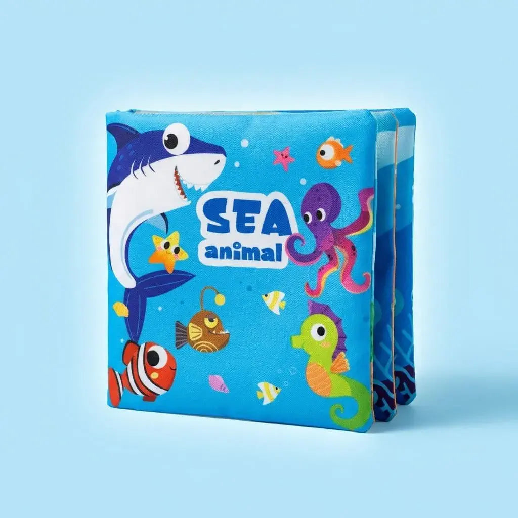 Libro de tela para bebé con sonido y diseño de animales marinos. Juguete educativo suave y seguro que estimula el desarrollo cognitivo de 0 a 3 años.