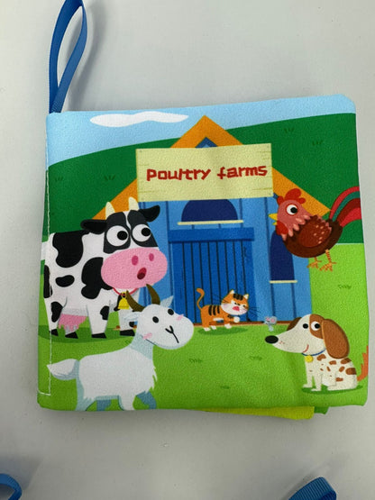 Libro de tela para bebé con sonido y diseño de animales marinos. Juguete educativo suave y seguro que estimula el desarrollo cognitivo de 0 a 3 años.