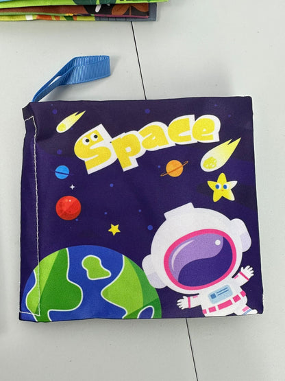 Libro de tela para bebé con sonido y diseño de animales marinos. Juguete educativo suave y seguro que estimula el desarrollo cognitivo de 0 a 3 años.