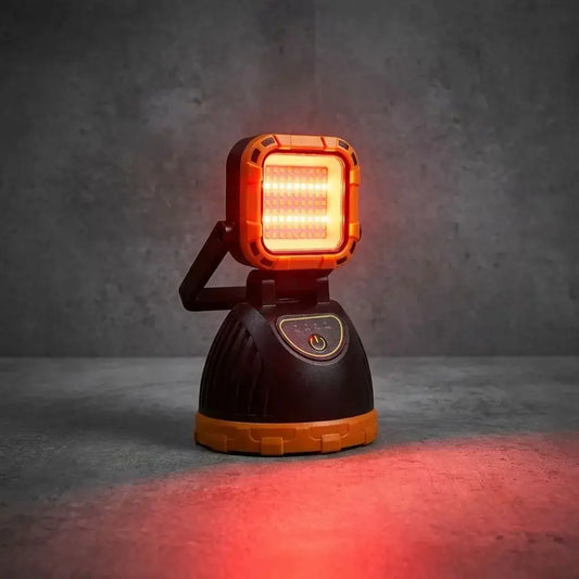 Linterna solar LED recargable por USB para camping, emergencias, patios, jardines y zonas sin electricidad. Portátil, resistente y de bajo consumo energético.
