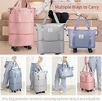 Maleta de viaje expandible con ruedas y amplio espacio interior. Ideal para viajes de trabajo, vacaciones y escapadas cortas.