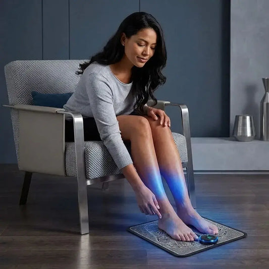 Masajeador de pies de gimnasia pasiva para relajación y descanso en casa. Diseño práctico, fácil de usar y cómodo para uso diario.