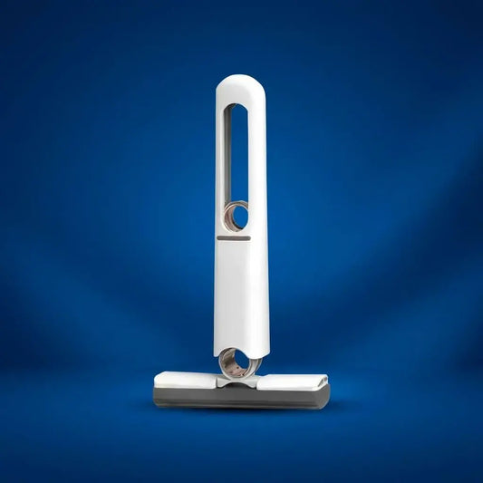 Mini trapeador de microfibra con cabezal giratorio para limpieza de pisos, baños, cocinas, oficina, vehículo y espacios pequeños de difícil acceso.