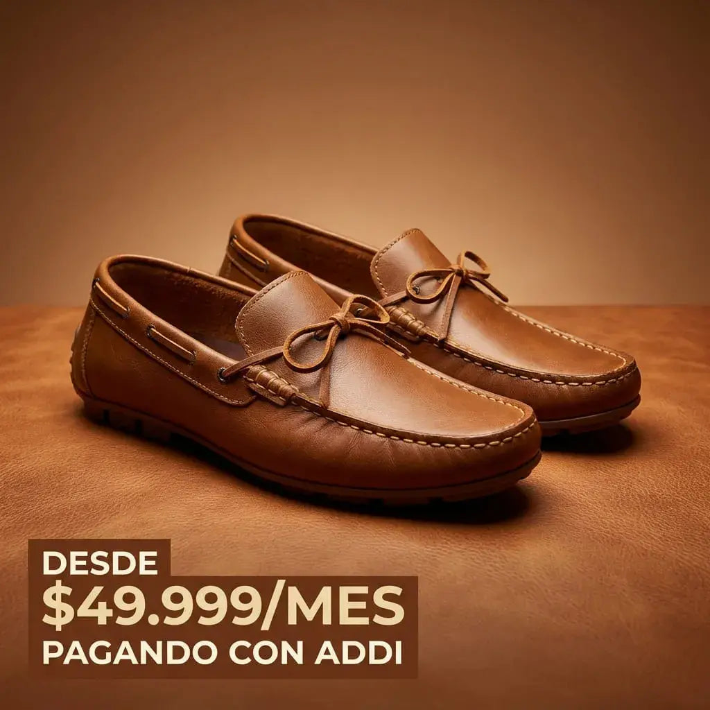 Mocasín clásico para caballero, cómodo y fácil de calzar. Ideal para uso diario con estilo casual elegante.