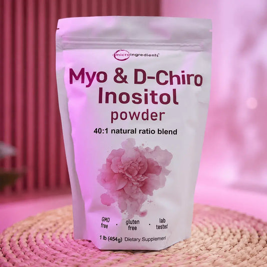 Suplemento en polvo con Myo y D-Chiro Inositol 40:1. Apoya el bienestar femenino dentro de hábitos saludables.