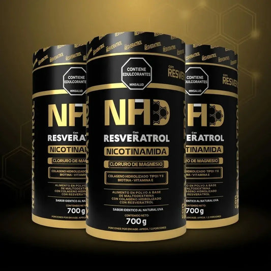 NAD + Resveratrol x 2 unidades, suplemento dietario práctico para complementar tu alimentación y rutina diaria de bienestar. Con registro INVIMA según etiqueta.
