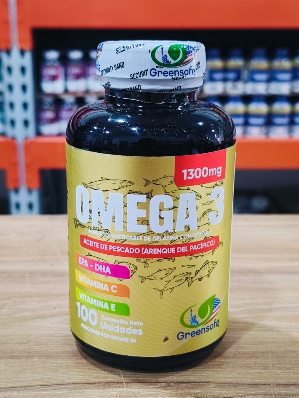Omega 3 x 100 softgels con Registro INVIMA, suplemento dietario para complementar el bienestar cardiovascular, cerebral, la vitalidad y el cuidado diario.