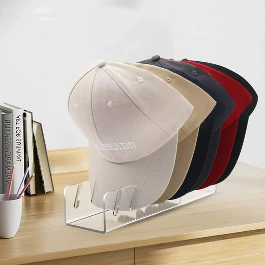Organizador organizador acrílico transparente para gorras x2 unidades, resistente, lavable y compacto para clóset, estante o tocador.