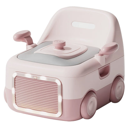 Orinal infantil de entrenamiento para niños con diseño ergonómico, base antideslizante y sistema de limpieza fácil. Ideal para aprendizaje del baño en casa o viajes.