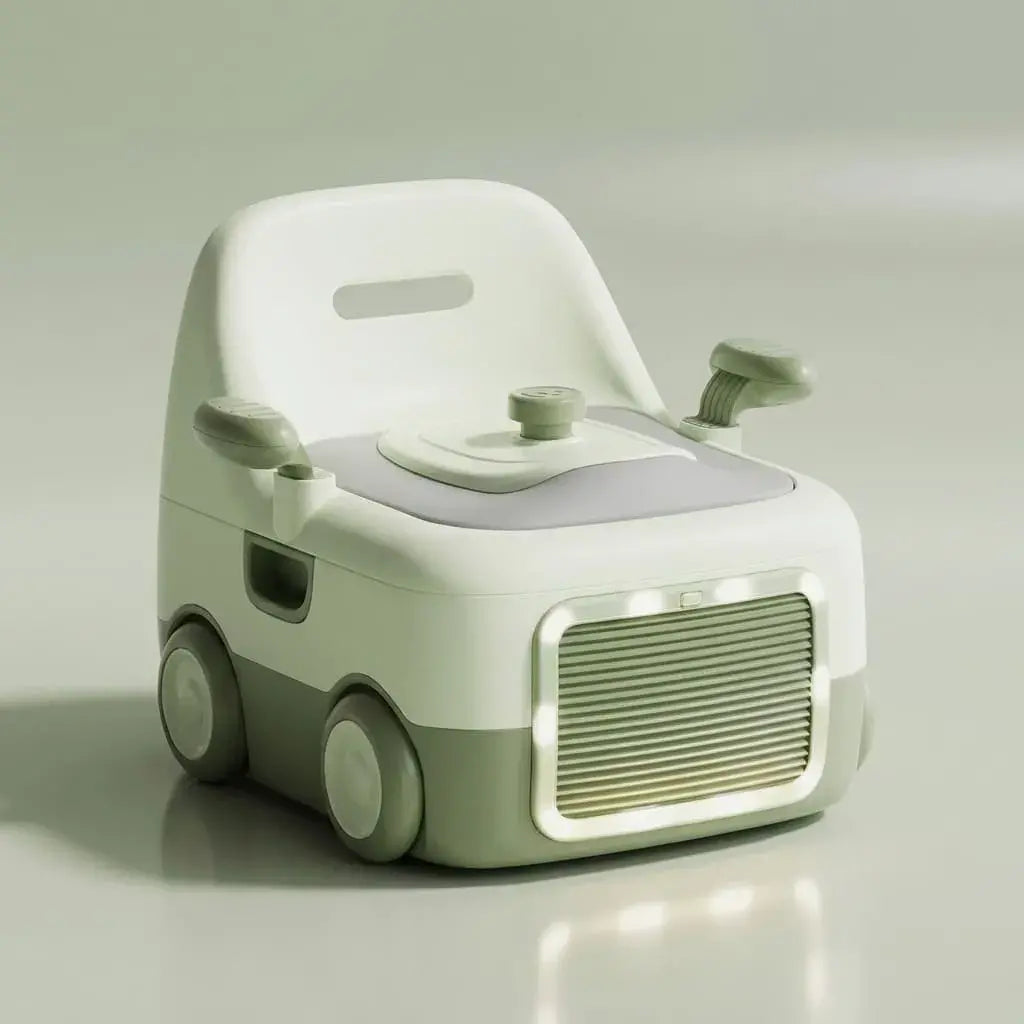 Orinal infantil de entrenamiento para niños con diseño ergonómico, base antideslizante y sistema de limpieza fácil. Ideal para aprendizaje del baño en casa o viajes.