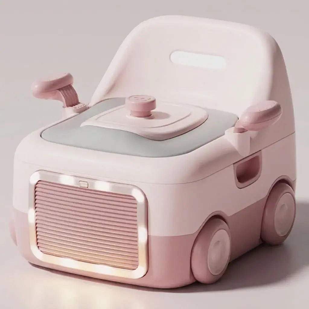 Orinal infantil de entrenamiento para niños con diseño ergonómico, base antideslizante y sistema de limpieza fácil. Ideal para aprendizaje del baño en casa o viajes.