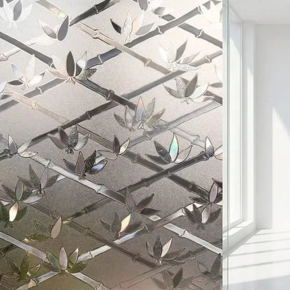 Película esmerilada Coavas para ventanas con privacidad, protección UV y adhesión estática reutilizable. Permite el paso de luz natural sin pegamento.