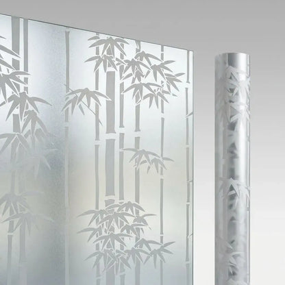 Película esmerilada Coavas para ventanas con privacidad, protección UV y adhesión estática reutilizable. Permite el paso de luz natural sin pegamento.