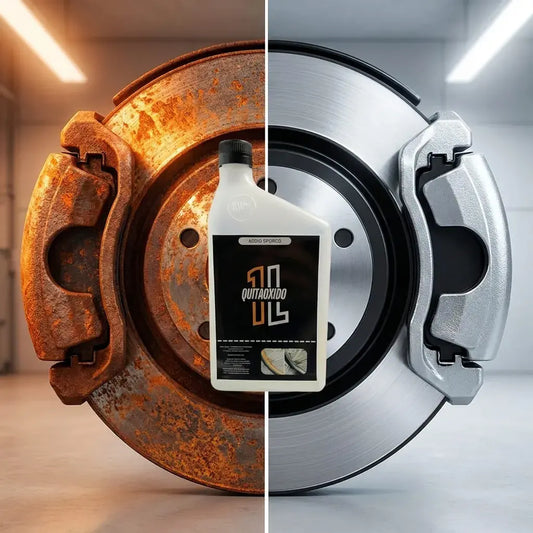 Quita óxido líquido Addio de 1 litro para remover corrosión superficial y limpiar metales oxidados en trabajos de mantenimiento y restauración.