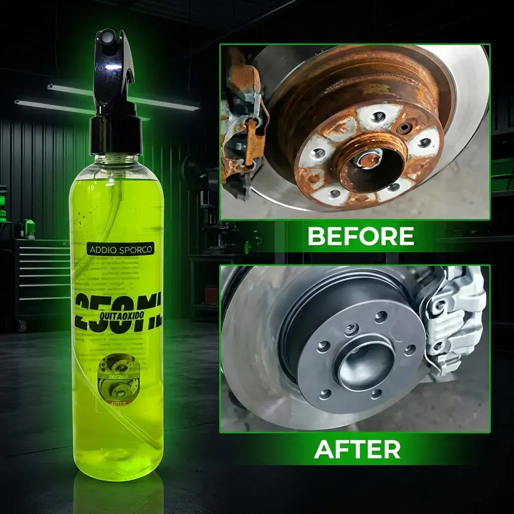 Quitaóxido Addio presentación 2X1 con dos frascos de 250 ml para remover óxido y corrosión ligera en superficies metálicas. Ideal para mantenimiento general.