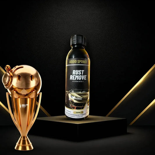 Removedor de Óxido Addio Sporco 120 ml para limpiar oxidación en hierro, acero, herramientas, tornillos, carros, motos, rejas y otras superficies metálica
