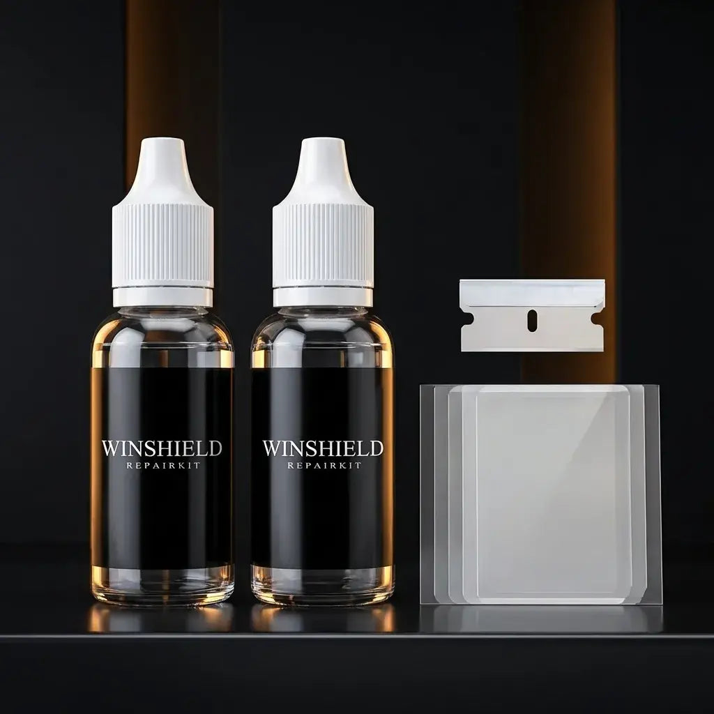 Reparador de vidrio líquido 20 ml para grietas y astillas. Mejora la apariencia y visibilidad en parabrisas, ventanas y superficies de vidrio.