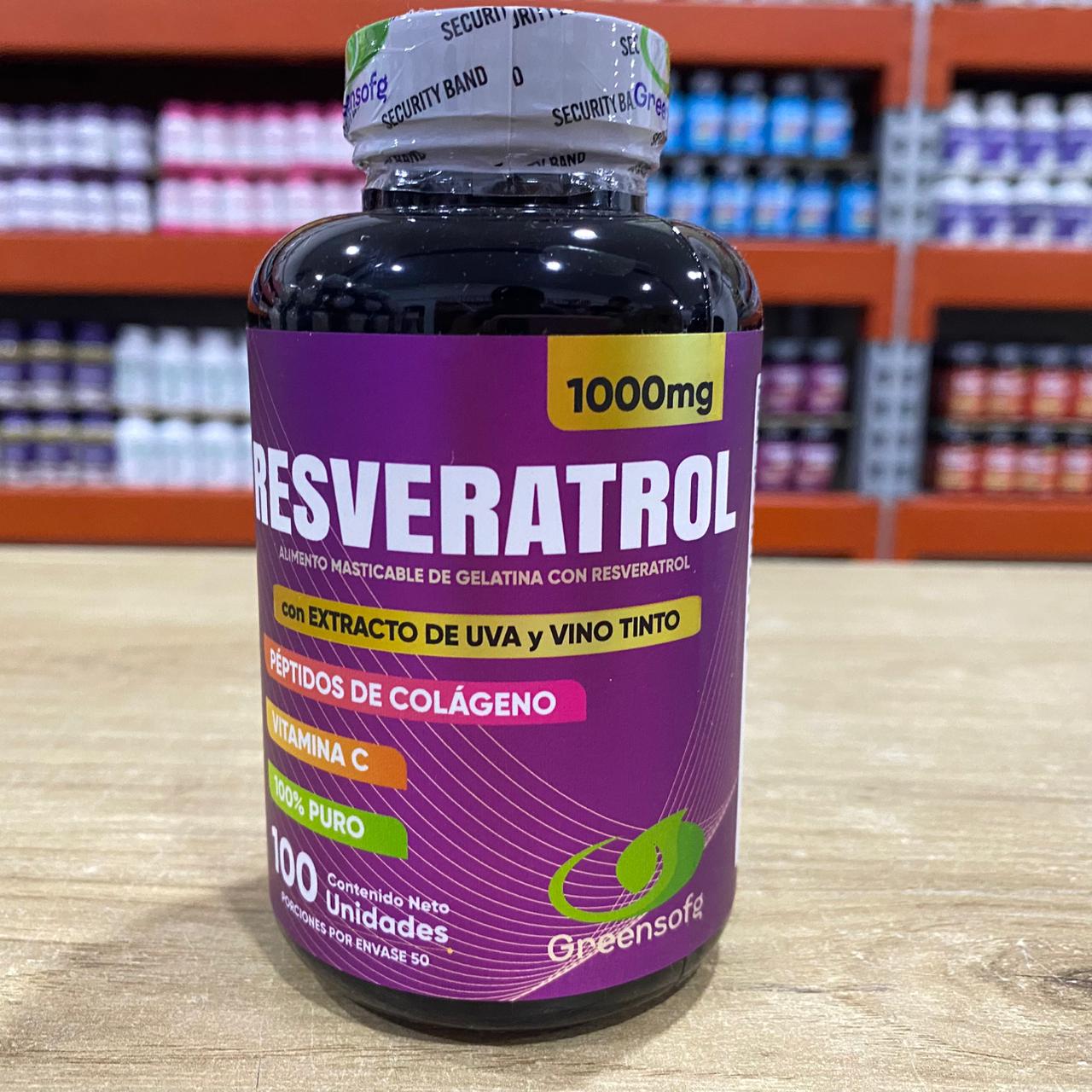 Compra Resveratrol Antioxidante x 1 unidad con Registro INVIMA, suplemento natural para complementar la vitalidad, el bienestar diario y el cuidado celular.
