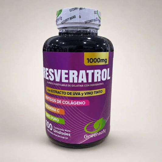 Compra Resveratrol Antioxidante x 1 unidad con Registro INVIMA, suplemento natural para complementar la vitalidad, el bienestar diario y el cuidado celular.
