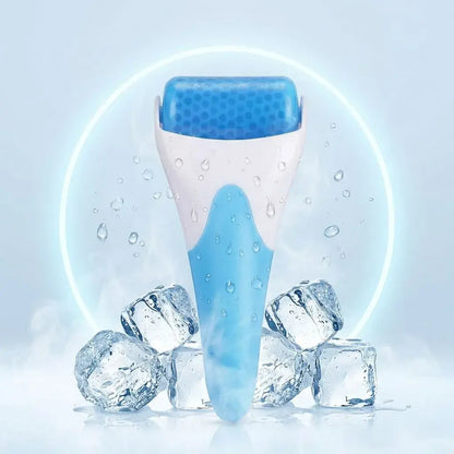 Rodillo de hielo para rostro y cuerpo que refresca la piel, reduce la hinchazón y aporta bienestar en rutinas de cuidado diario.