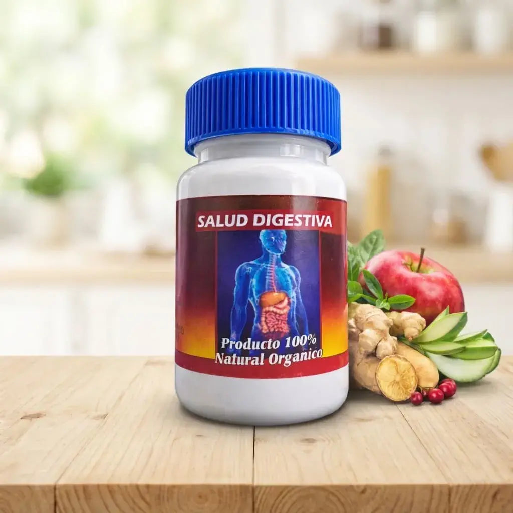 Salud Digestiva Naturavis x 50 cápsulas, producto homeopático de venta libre para acompañar el bienestar digestivo, estómago, hígado, páncreas y digestión ligera.