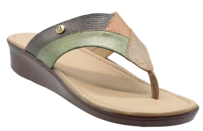 Compra sandalia anatómica para mujer en cuero premium, cómoda y ligera con suela de 3.5 cm, diseño ergonómico para mayor confort diario.