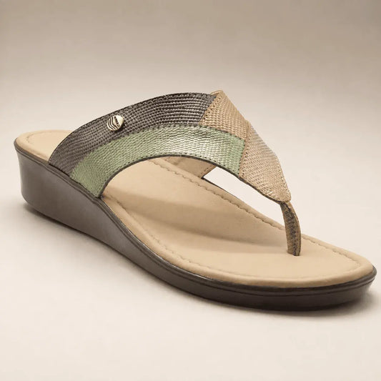 Compra sandalia anatómica para mujer en cuero premium, cómoda y ligera con suela de 3.5 cm, diseño ergonómico para mayor confort diario.
