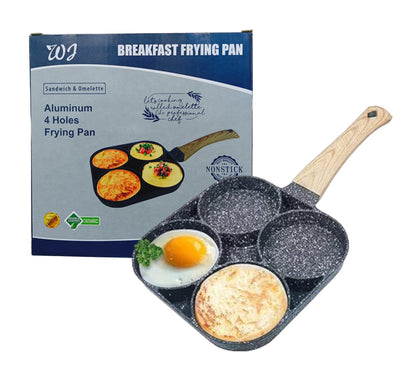 Sartén multifuncional para huevos, pancakes y hamburguesas de huevo. Fabricada en aleación de aluminio, resistente, fácil de limpiar y práctica para cocina diaria.