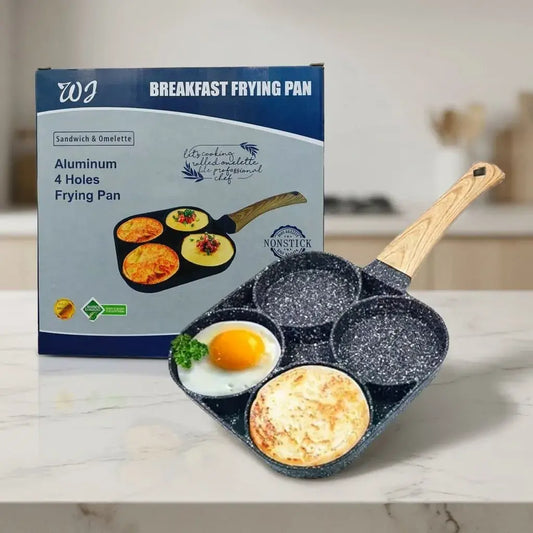 Sartén multifuncional para huevos, pancakes y hamburguesas de huevo. Fabricada en aleación de aluminio, resistente, fácil de limpiar y práctica para cocina diaria.