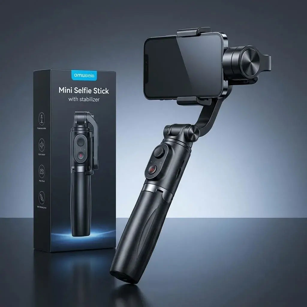 Trípode selfie stick 3 en 1 con control Bluetooth. Soporte para celular extensible, portátil y ideal para fotos y videos.