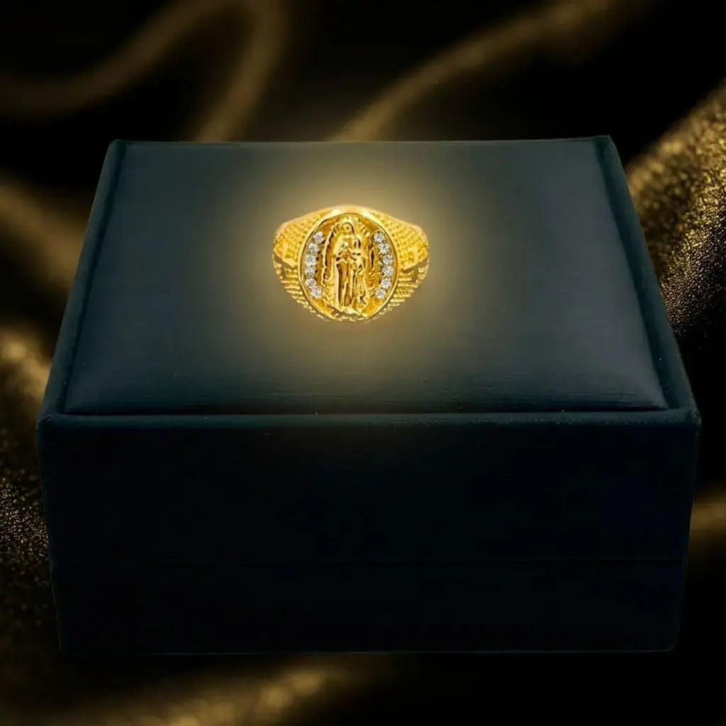 Set de anillos religiosos ajustables con diseños espirituales, ideales para uso diario, celebraciones especiales y regalos con significado.