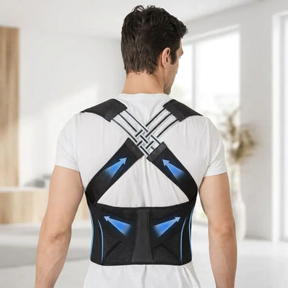 Set x2 Correctores de Soporte Lumbar Unisex. Ajuste ergonómico, material transpirable y soporte cómodo para espalda baja en casa, trabajo o conducción.
