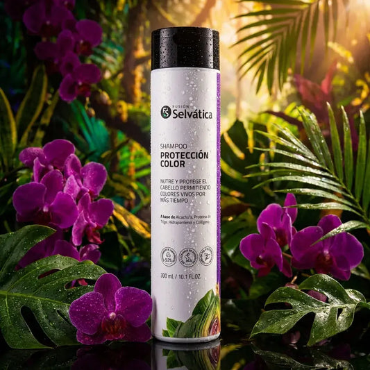 Shampoo protección color para cabello tinturado que limpia suavemente, protege la fibra capilar y ayuda a mantener el color vibrante, brillante y saludable.