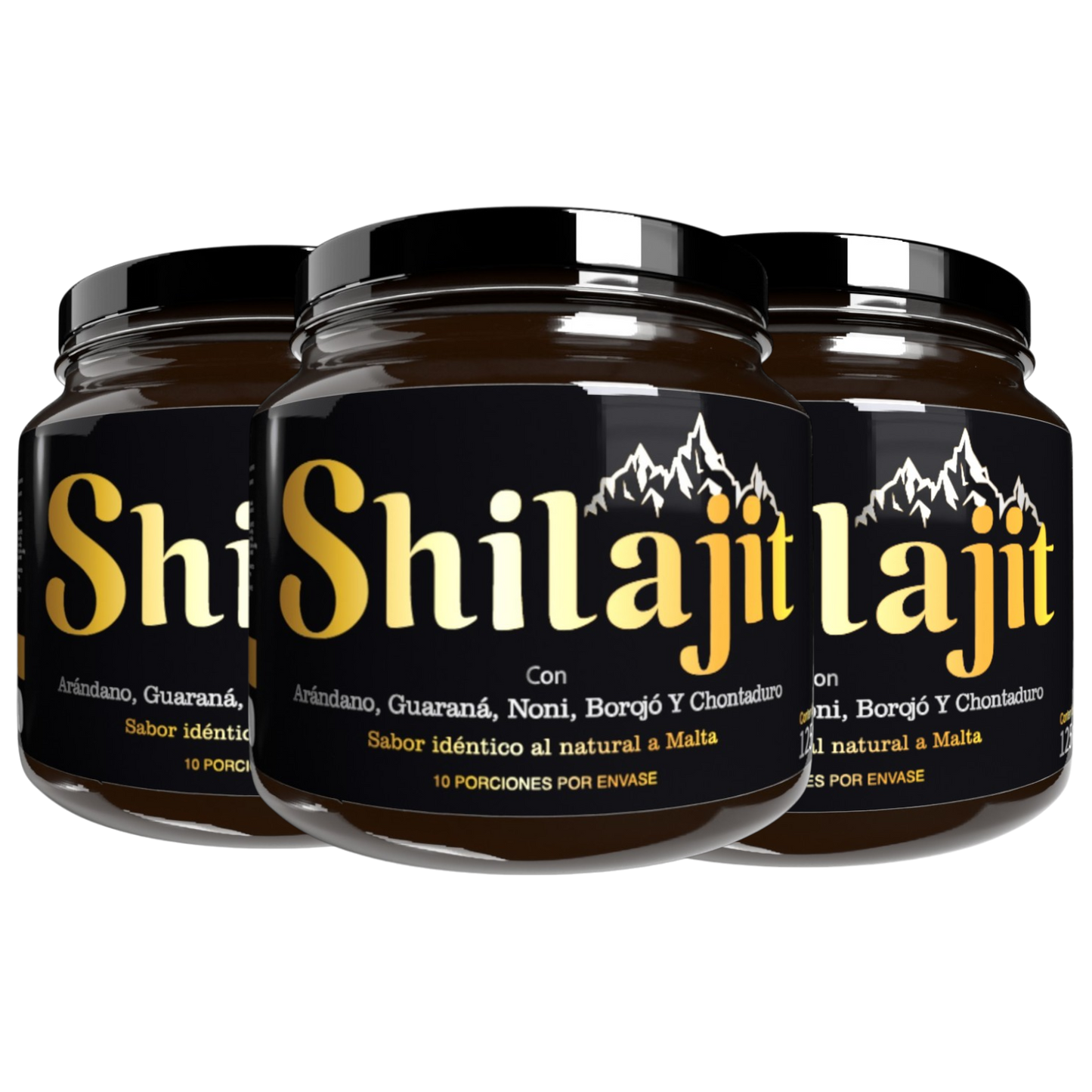 Shilajit Original bálsamo natural 125mL con minerales y antioxidantes para bienestar y vitalidad diaria.