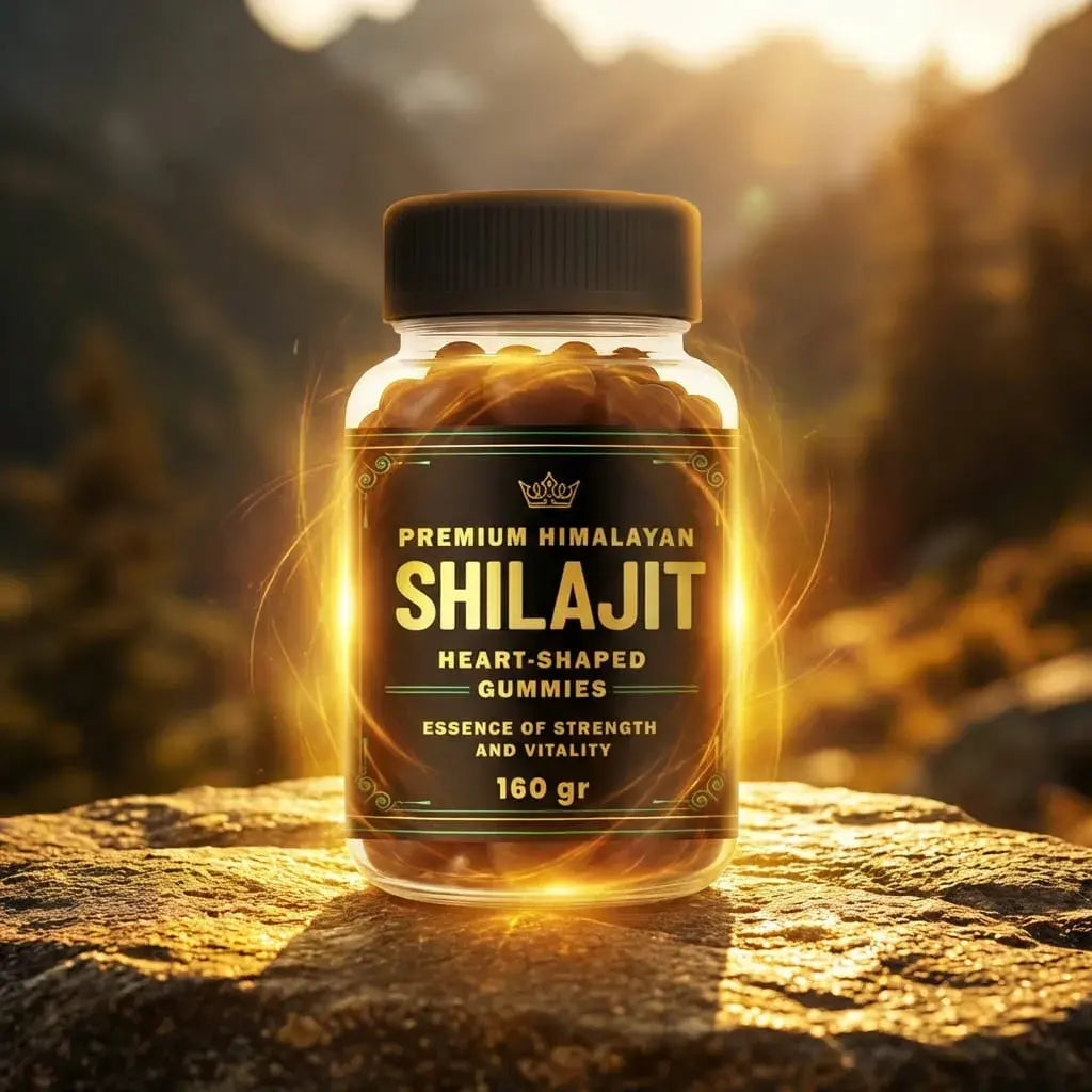Gomas de Shilajit con sabor agradable, fáciles de consumir y pensadas para apoyar energía y bienestar diario de forma práctica.