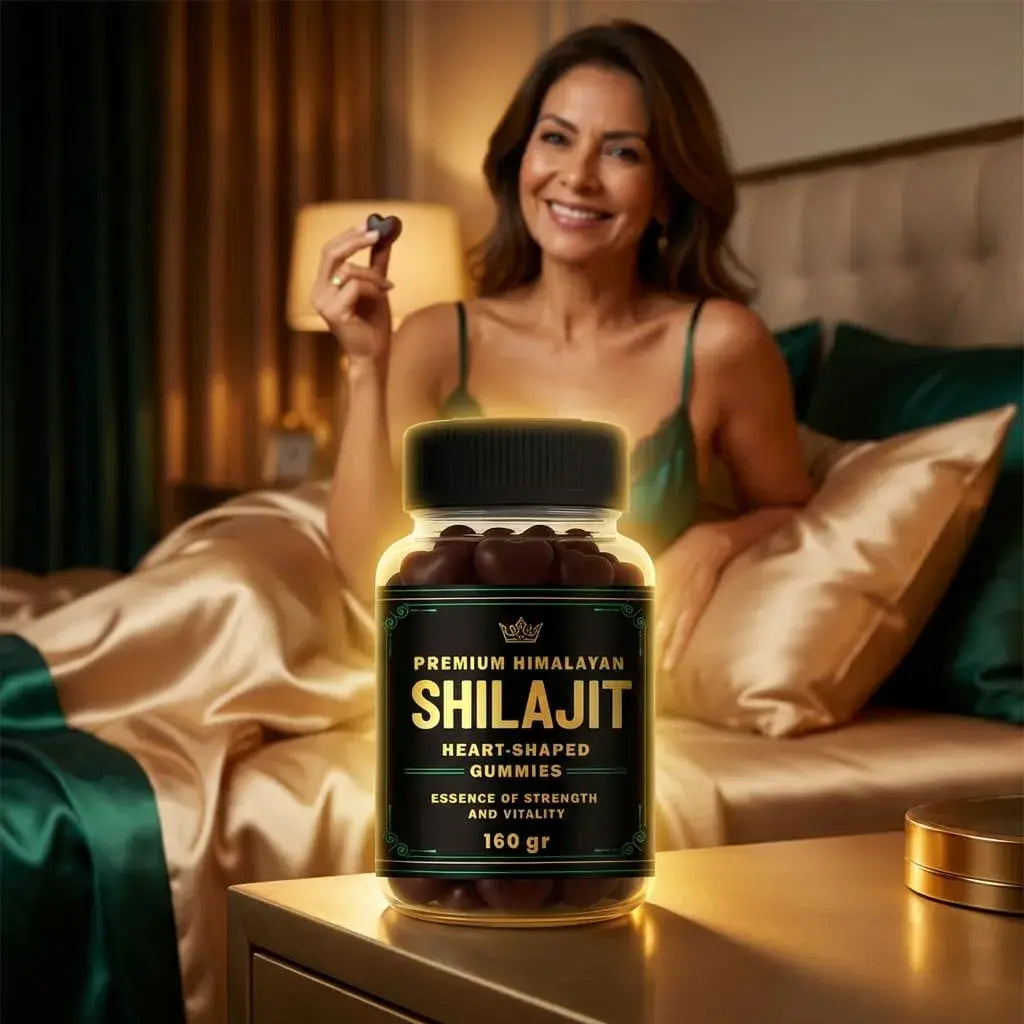 Gomas de Shilajit con sabor agradable, fáciles de consumir y pensadas para apoyar energía y bienestar diario de forma práctica.