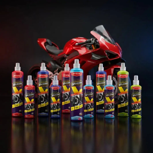 Silicona emulsionada para interior de carro con brillo, efecto antipolvo y protección UV. Ideal para tablero, cuero, madera y superficies plásticas.
