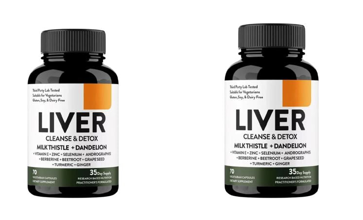 Suplemento detox hepático Liver Cleanse que apoya el bienestar digestivo y la función hepática dentro de una rutina saludable diaria.