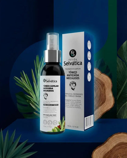 Tónico capilar anticaída para hombres con extractos botánicos tradicionales. Apoya el fortalecimiento del cabello y el cuidado diario del cuero cabelludo. Ideal para uso constante.