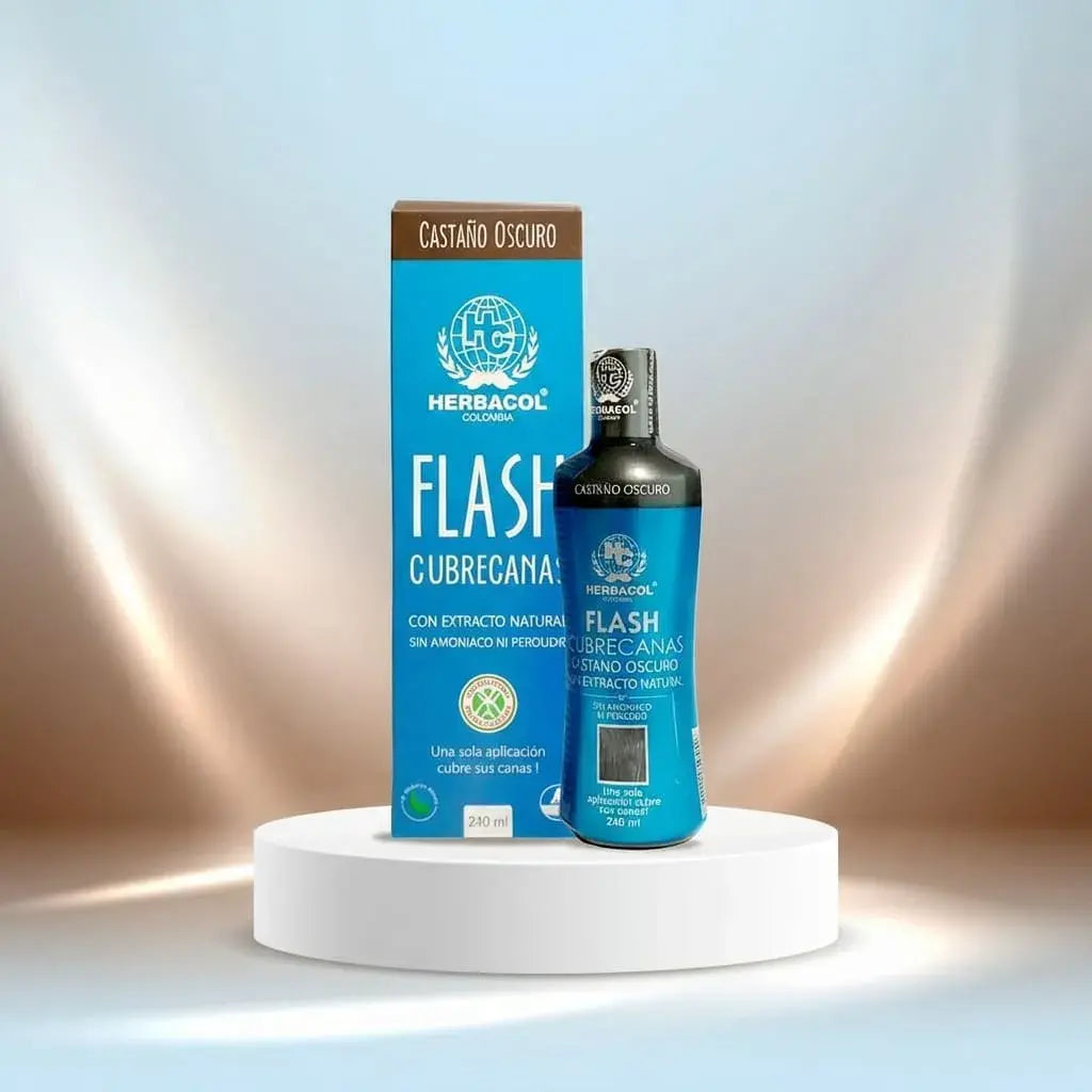 Tónico cubre canas castaño oscuro sin amoniaco ni peróxido. Ideal para disimular canas y matizar el cabello de forma práctica.